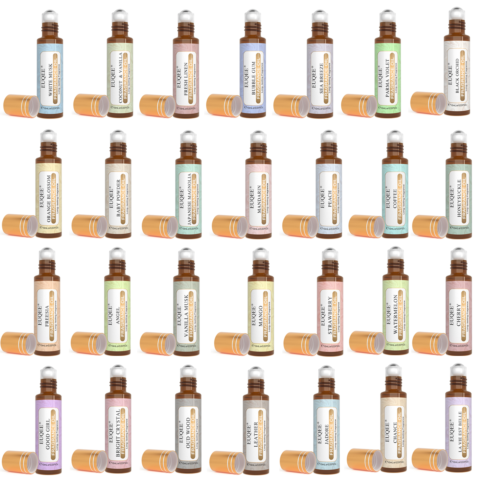Candle Making Supplies Fragrance Oils - EUQEE 10ml Fragrance Oil Roll-On Long