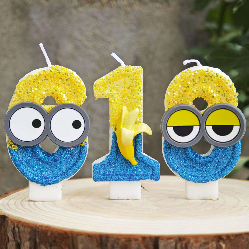Zebra Candle Supplies - Cute Yellow Banana Man Candle Number