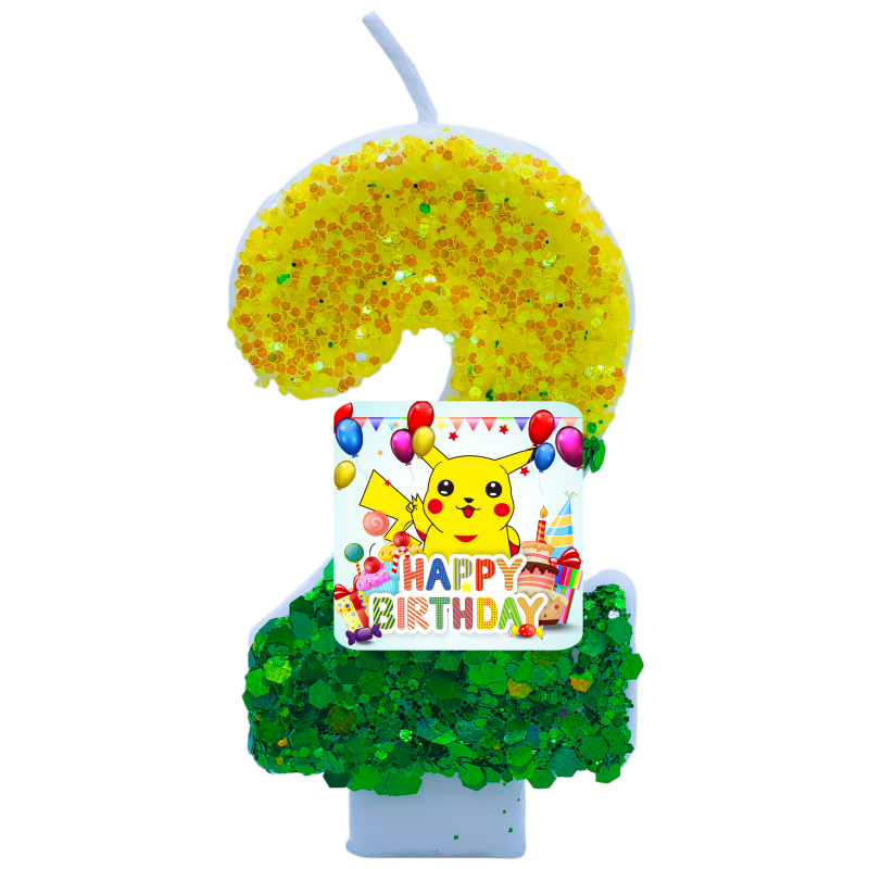 Zebra Candle Supplies - Pokemon Monster Pikachu Candles Themed Birthday