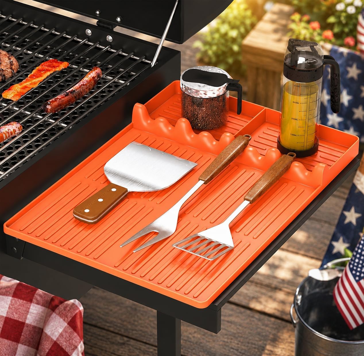 Heat Resistant Mat - Silicone Griddle Tool Mat - Flat