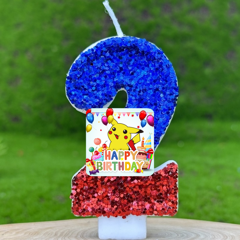 Zebra Candle Supplies - Pokemon Monster Pikachu Candles Themed Birthday