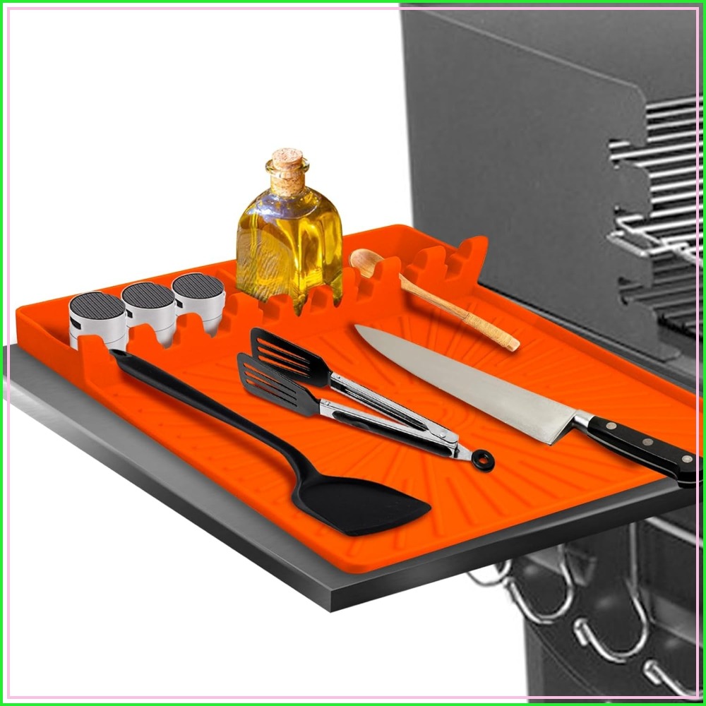Heat Resistant Mat - Large Silicone Grill Mat with Drip