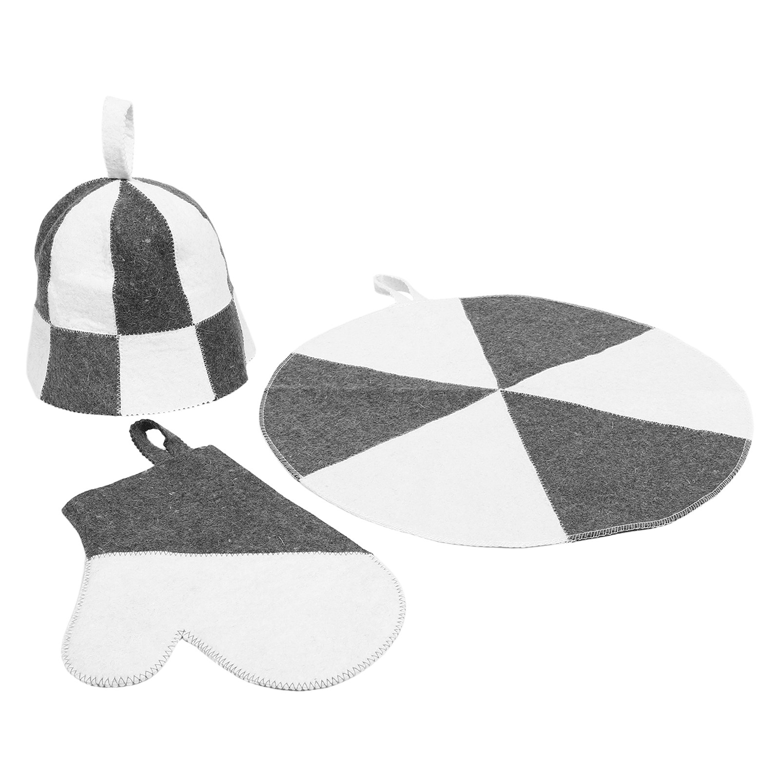 1Set Sauna Kit Felt Hat with M - Heat Resistant Mat avaliação e preço