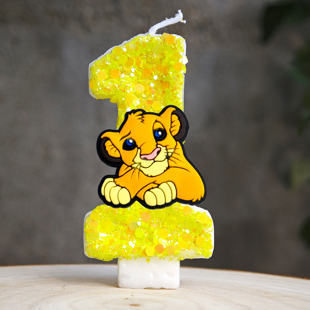 Lion King Simba Candle Number  - Zebra Candle Supplies avaliação e preço