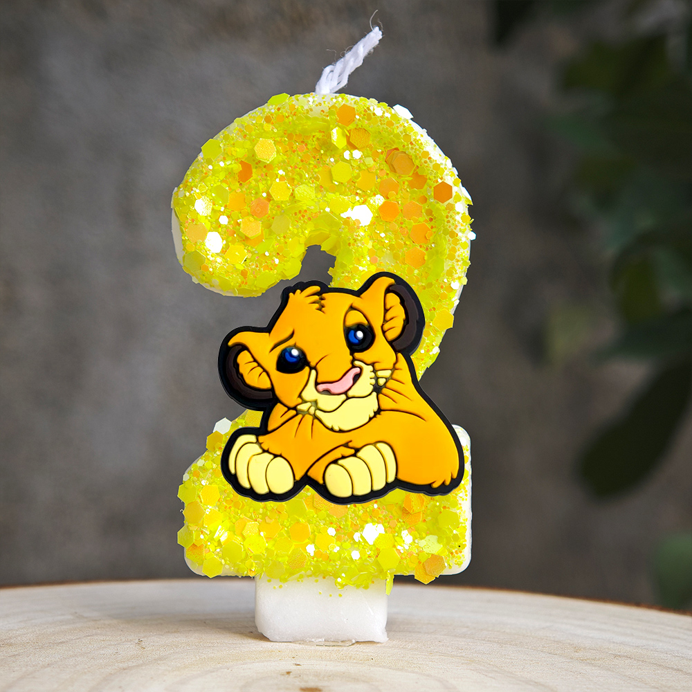 Lion King Simba Candle Number  - Zebra Candle Supplies avaliação e preço