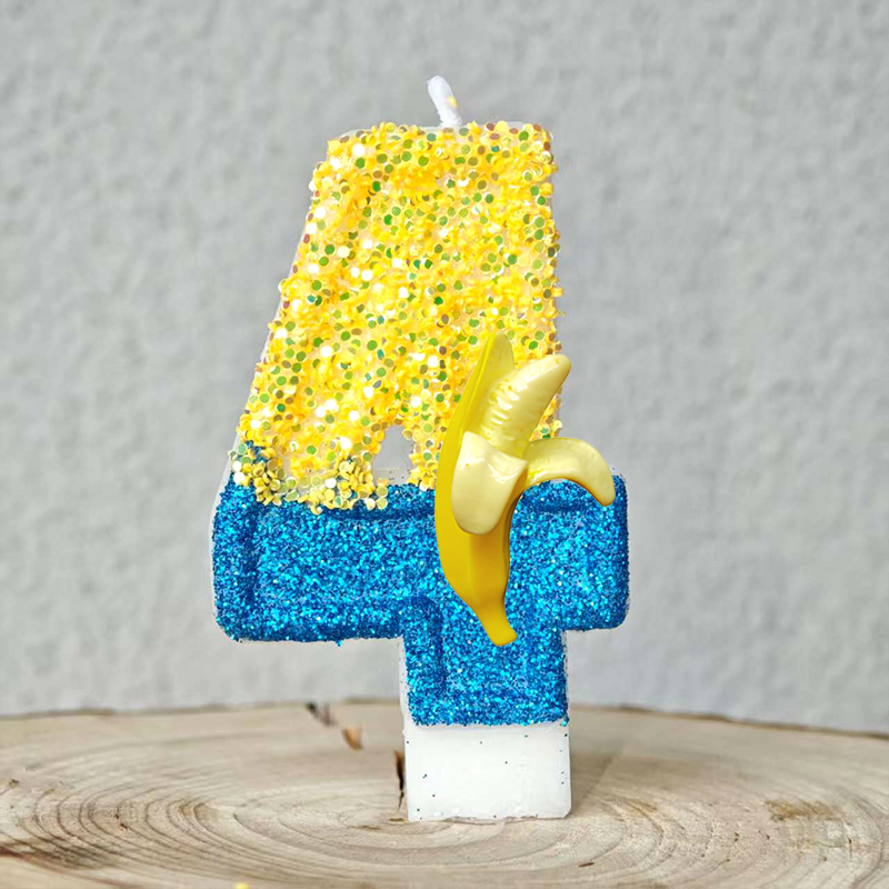 Cute Yellow Banana Man Candle  - Zebra Candle Supplies avaliação e preço