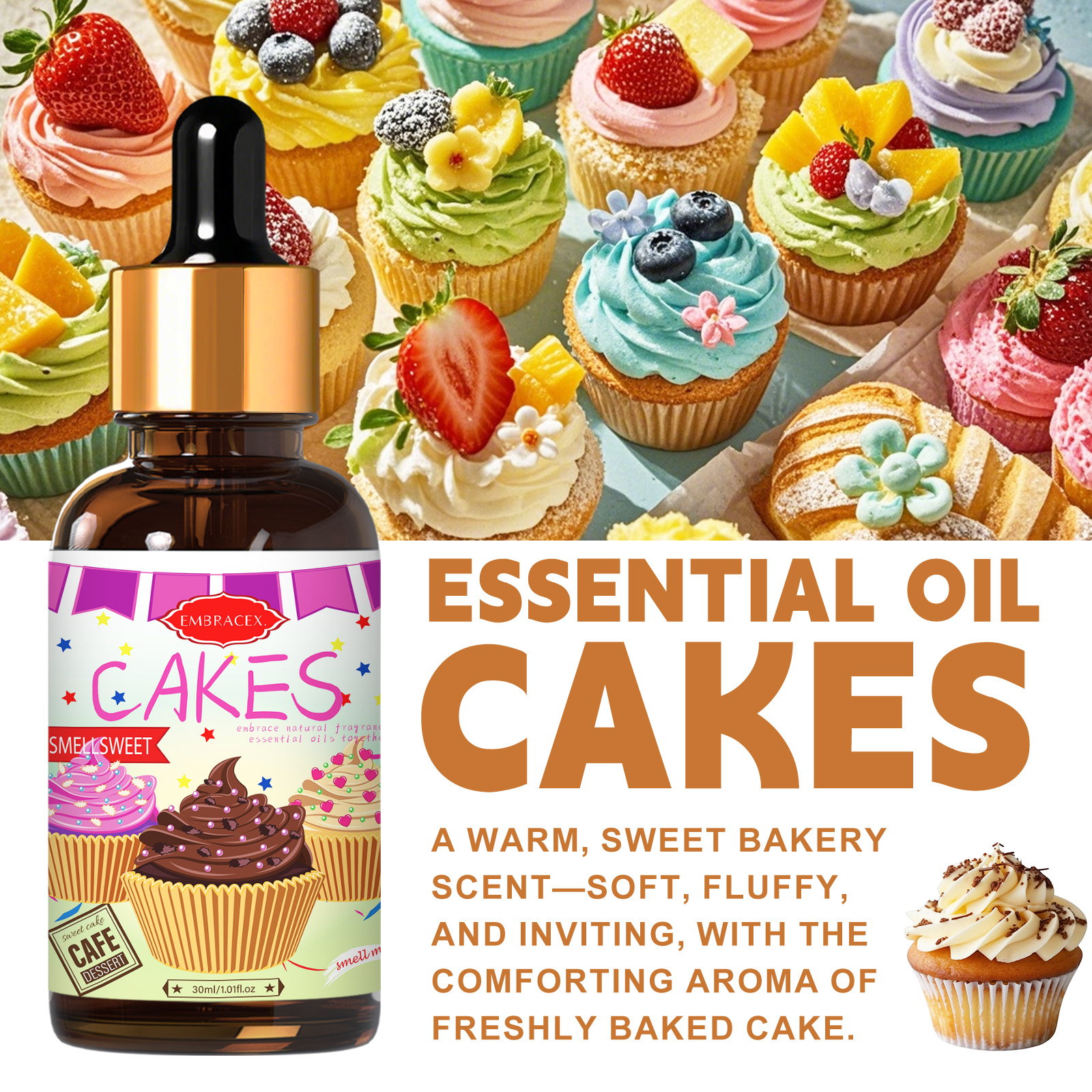 30ml Cakes Essential Oil Car S - Candle Making Supplies Fragrance Oils avaliação e preço