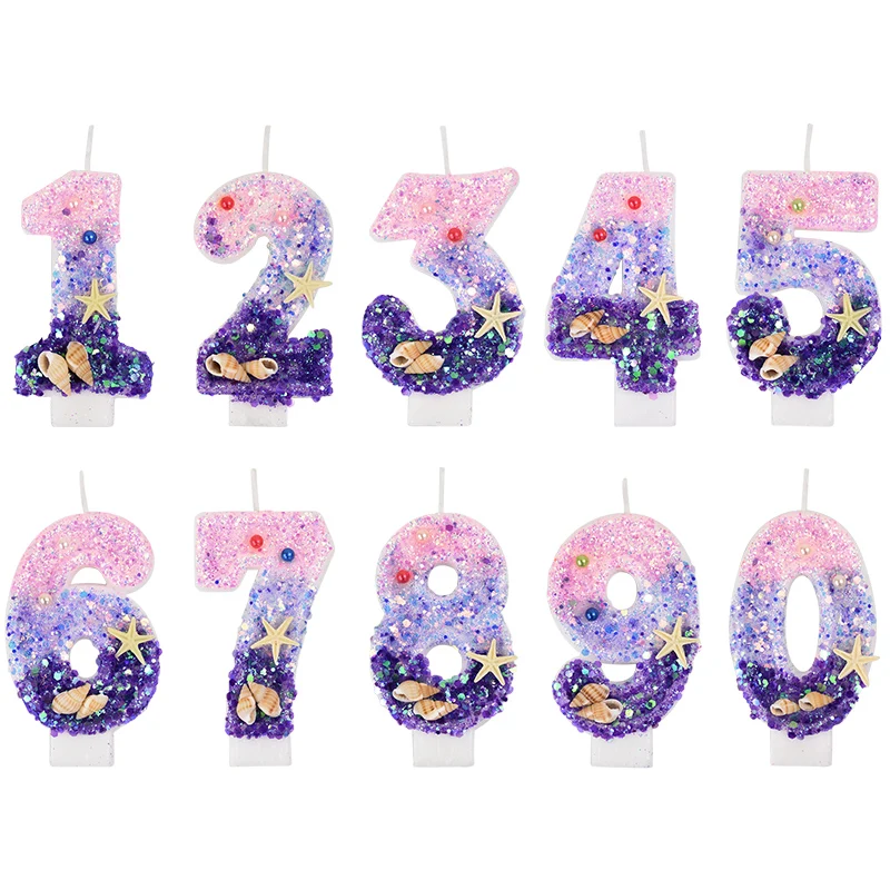 0-9 Number Gradient Candles Me - Zebra Candle Supplies avaliação e preço