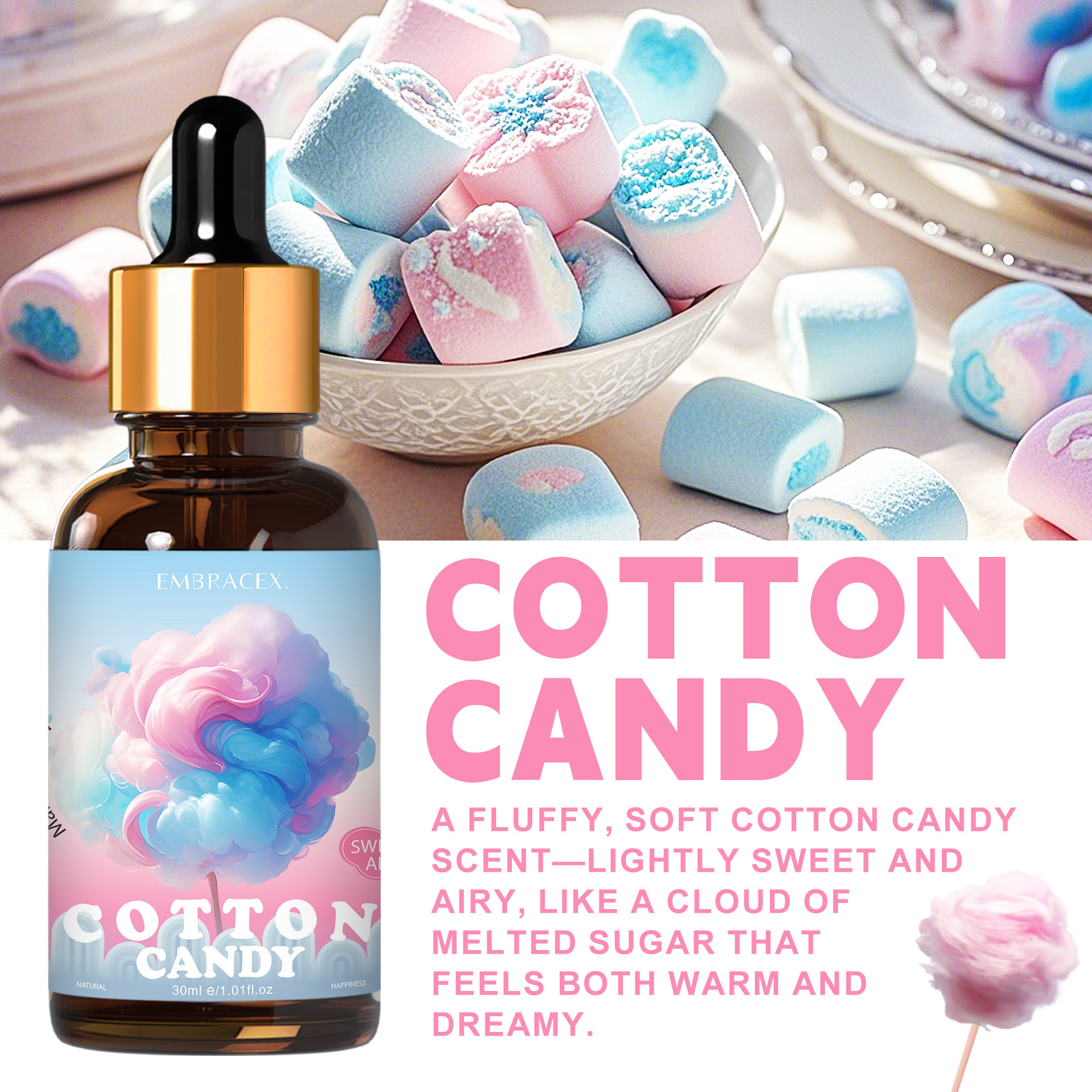 30ml Cotton Candy Essential Oi - Candle Fragrance Supplies avaliação e preço