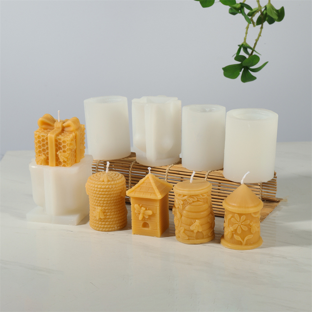 Honeycomb Bow Gift Box Silicon - Candle Supplies Beeswax avaliação e preço