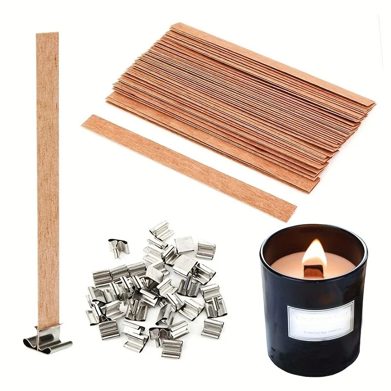 30pcs High Quality Wooden Cand - Candle Supplies Beeswax avaliação e preço