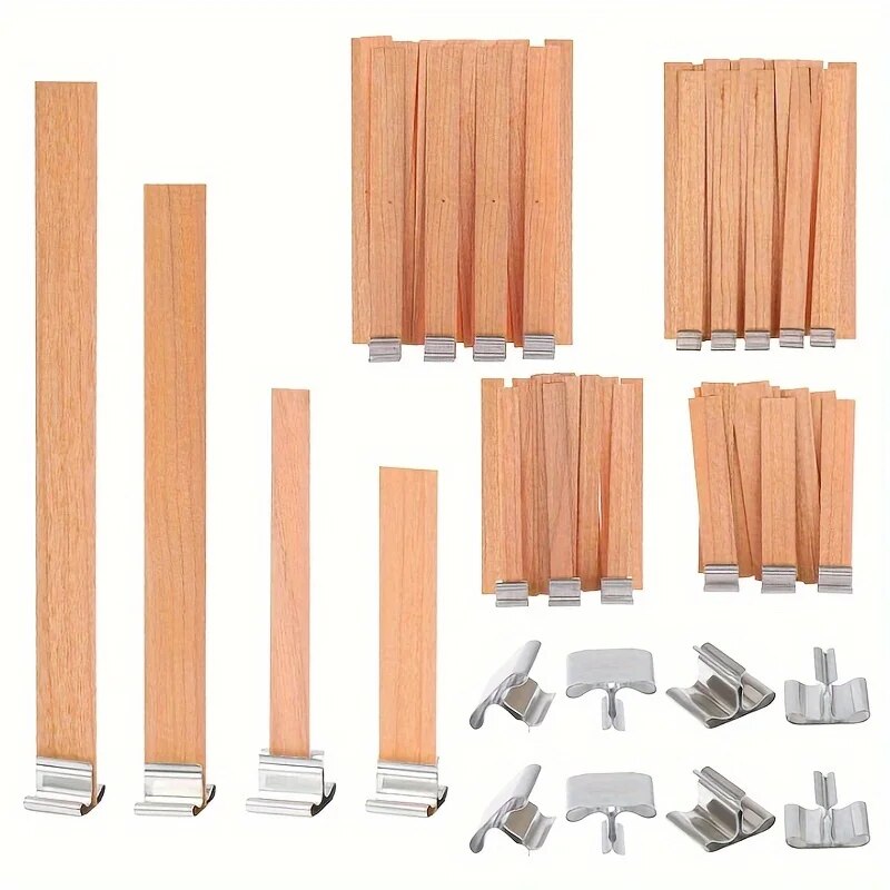 30pcs High Quality Wooden Cand - Candle Supplies Beeswax avaliação e preço