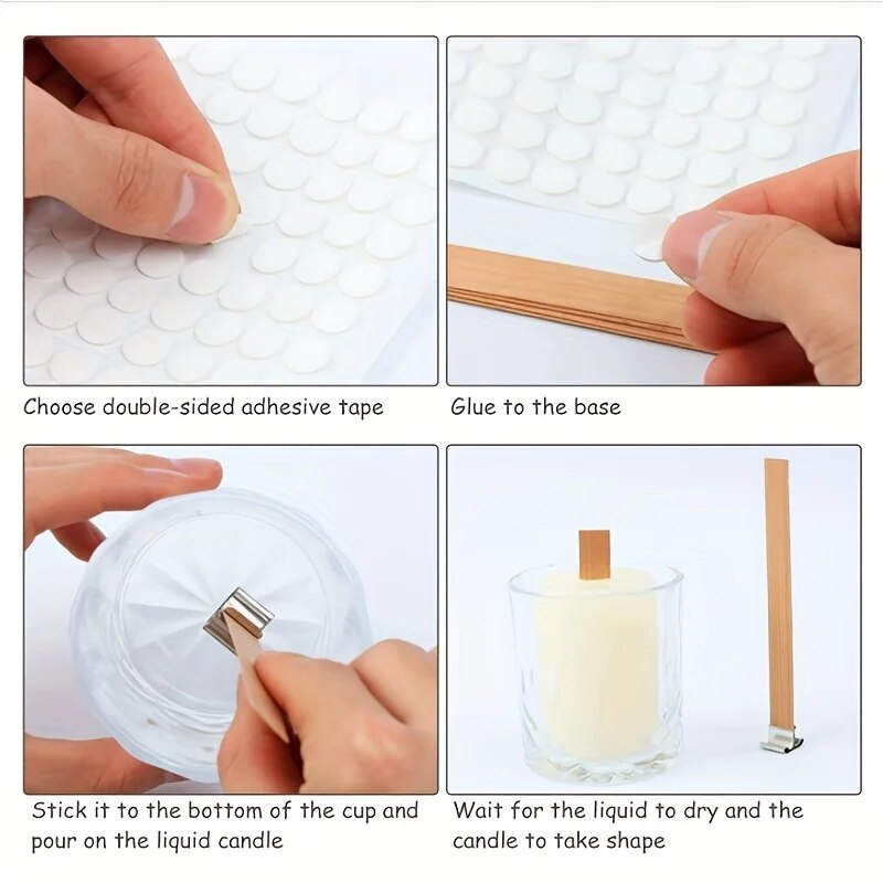 30pcs High Quality Wooden Cand - Candle Supplies Beeswax avaliação e preço
