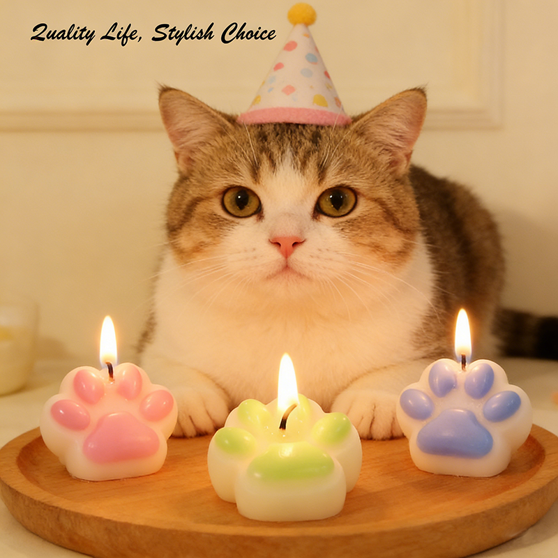 Creative Cat Paw Scented Candl - Candle Fragrance Supplies avaliação e preço