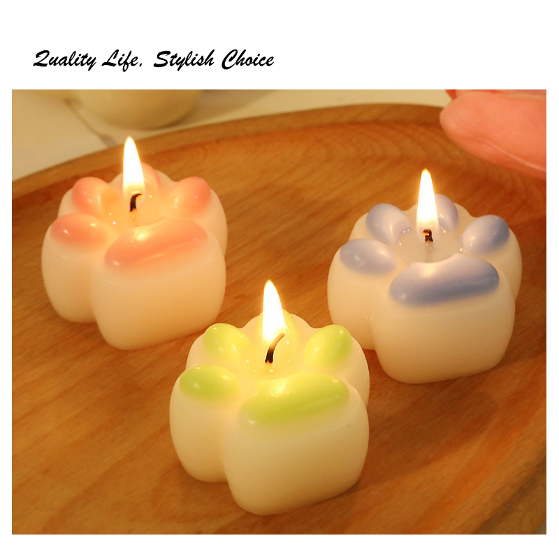 Creative Cat Paw Scented Candl - Candle Fragrance Supplies avaliação e preço