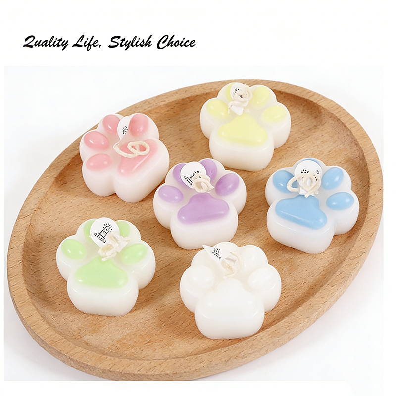 Creative Cat Paw Scented Candl - Candle Fragrance Supplies avaliação e preço