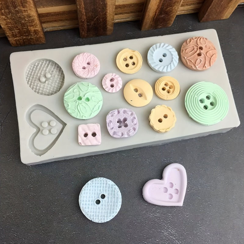 Buttons Shape Silicone Mold Si - Candle Making Supplies Kit avaliação e preço