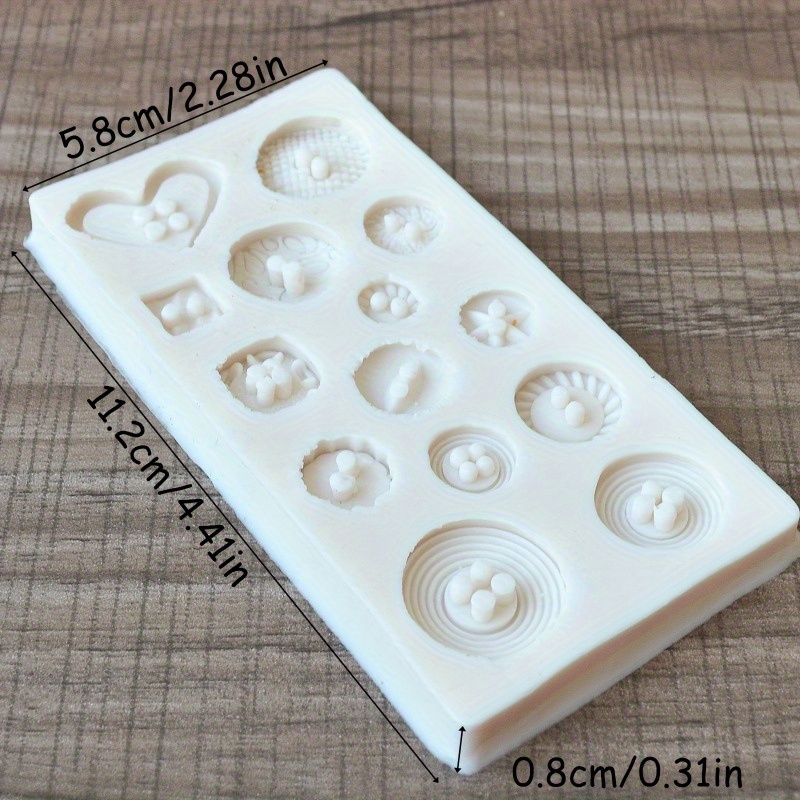 Buttons Shape Silicone Mold Si - Candle Making Supplies Kit avaliação e preço