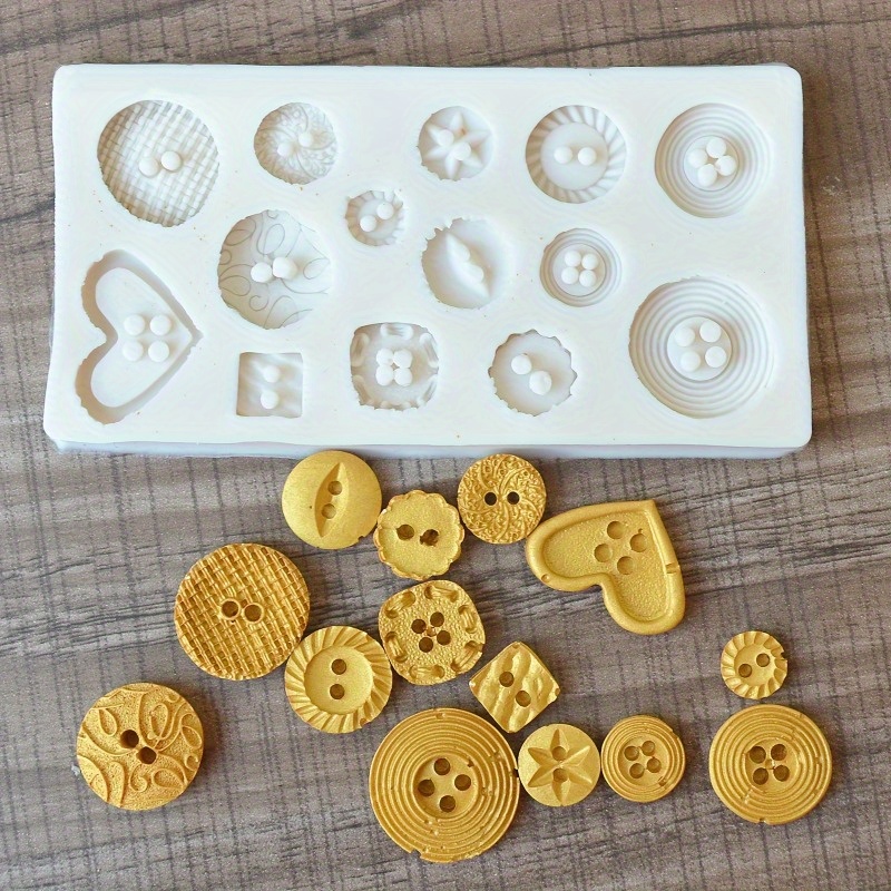 Buttons Shape Silicone Mold Si - Candle Making Supplies Kit avaliação e preço