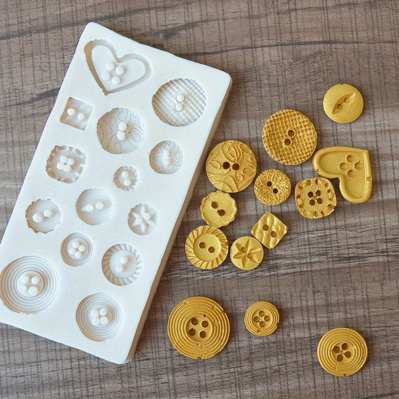 Buttons Shape Silicone Mold Si - Candle Making Supplies Kit avaliação e preço