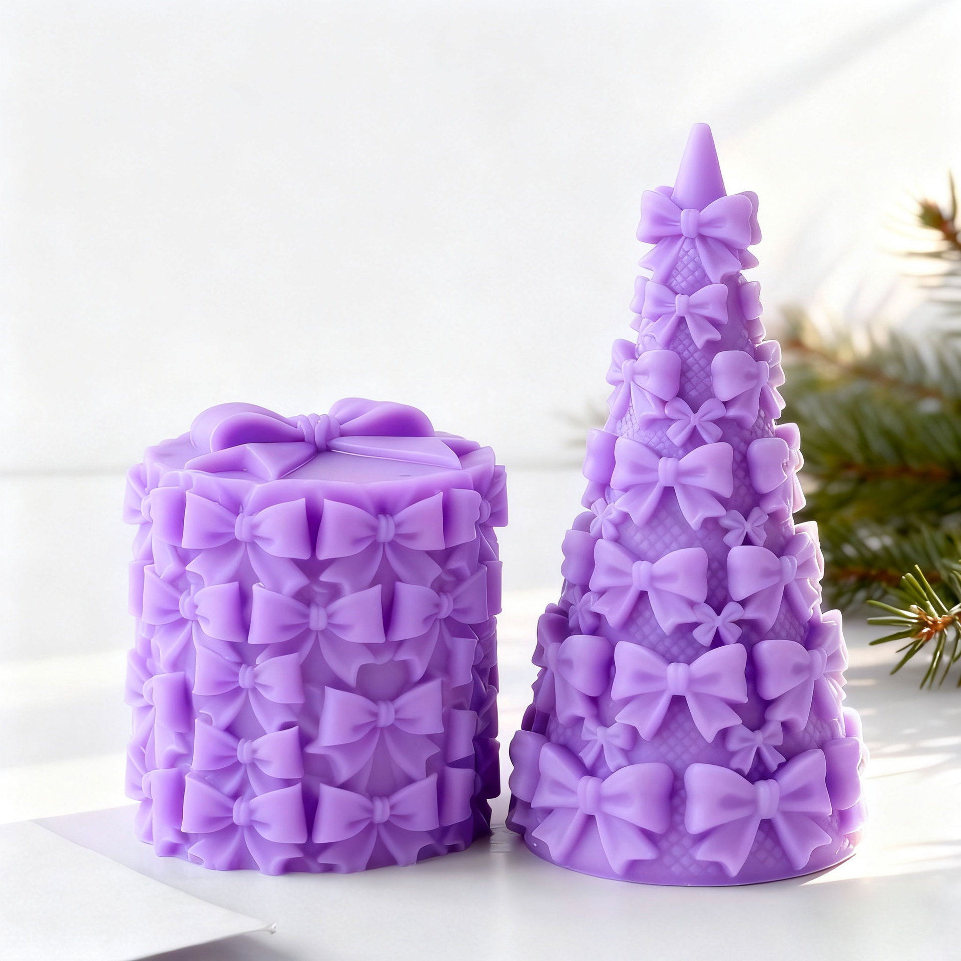 3D Bow Tie Christmas Tree Gift - Candle Supplies Shop avaliação e preço