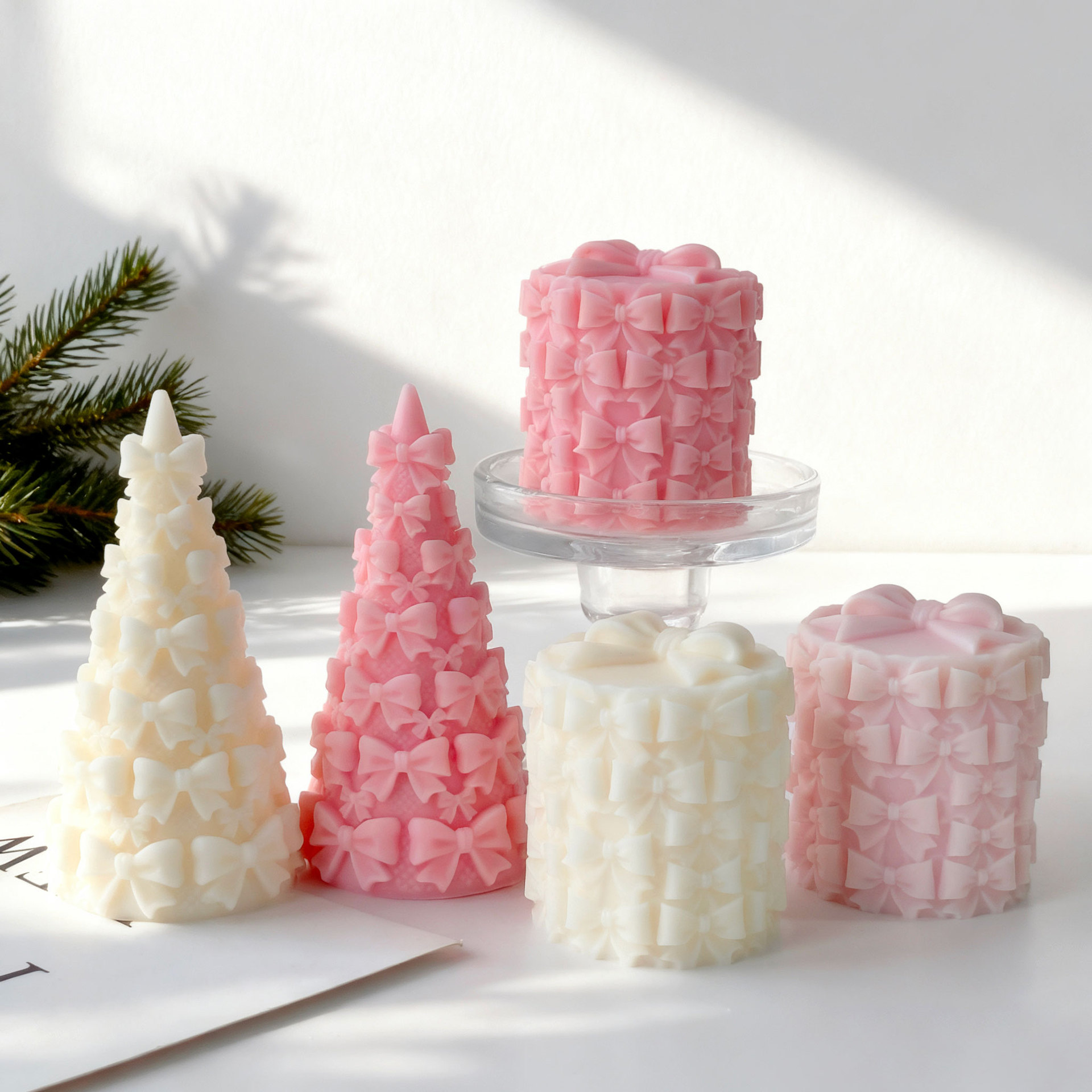 3D Bow Tie Christmas Tree Gift - Candle Supplies Shop avaliação e preço