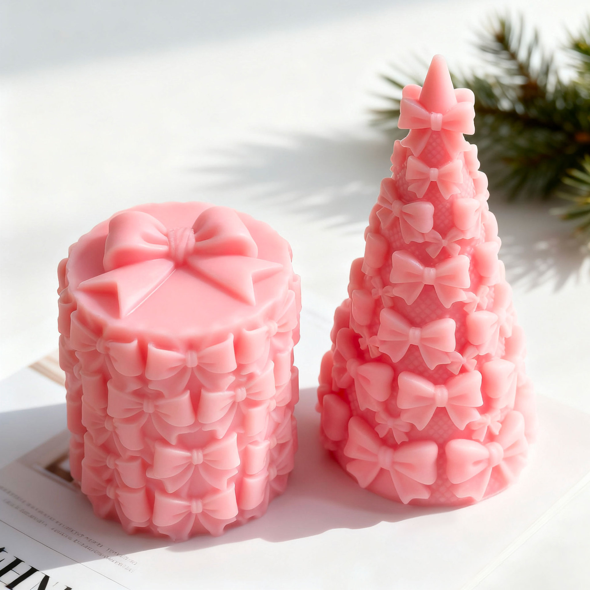 3D Bow Tie Christmas Tree Gift - Candle Supplies Shop avaliação e preço