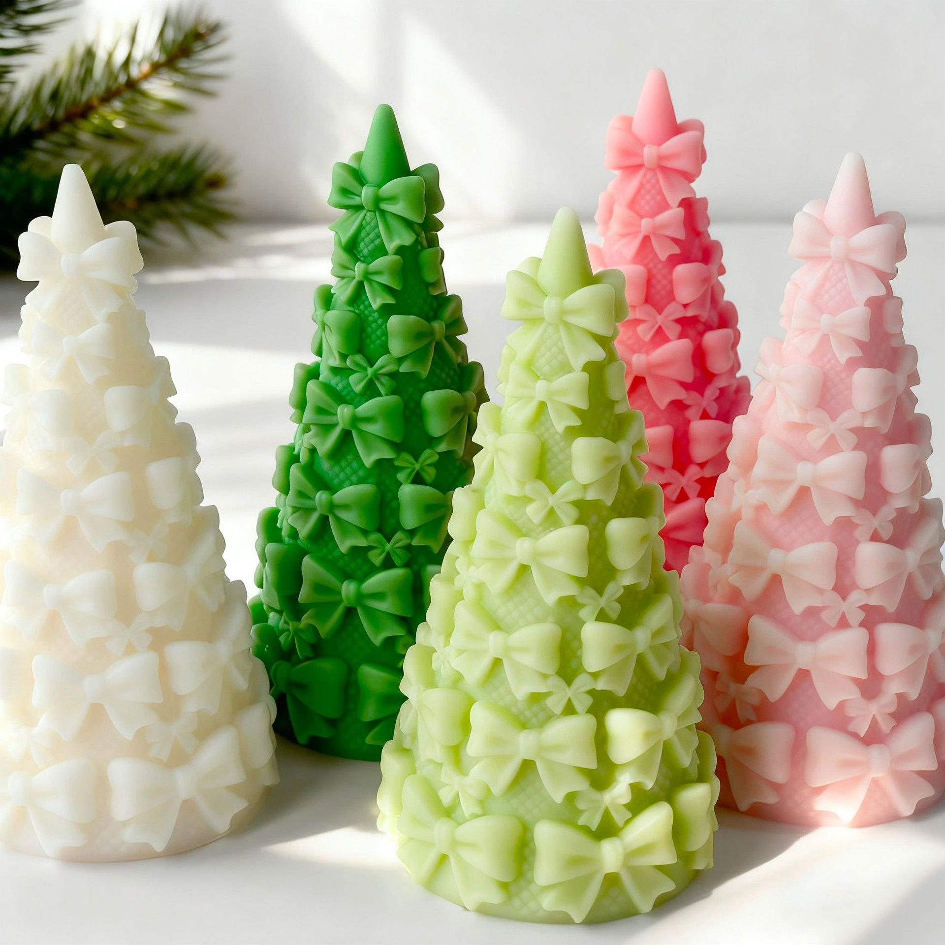 3D Bow Tie Christmas Tree Gift - Candle Supplies Shop avaliação e preço