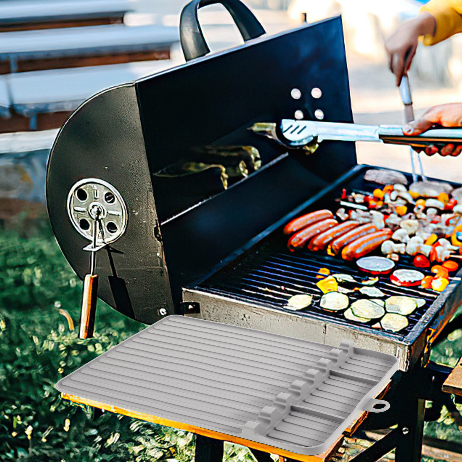 Silicone Grill Side Shelf Mat  - Heat Resistant Mat avaliação e preço