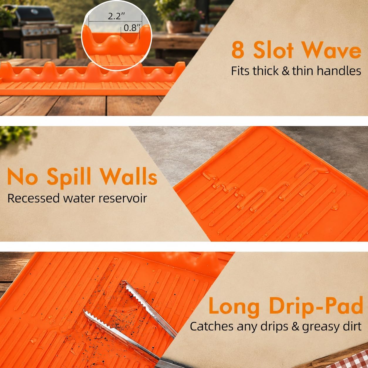 Silicone Griddle Tool Mat - Fl - Heat Resistant Mat avaliação e preço