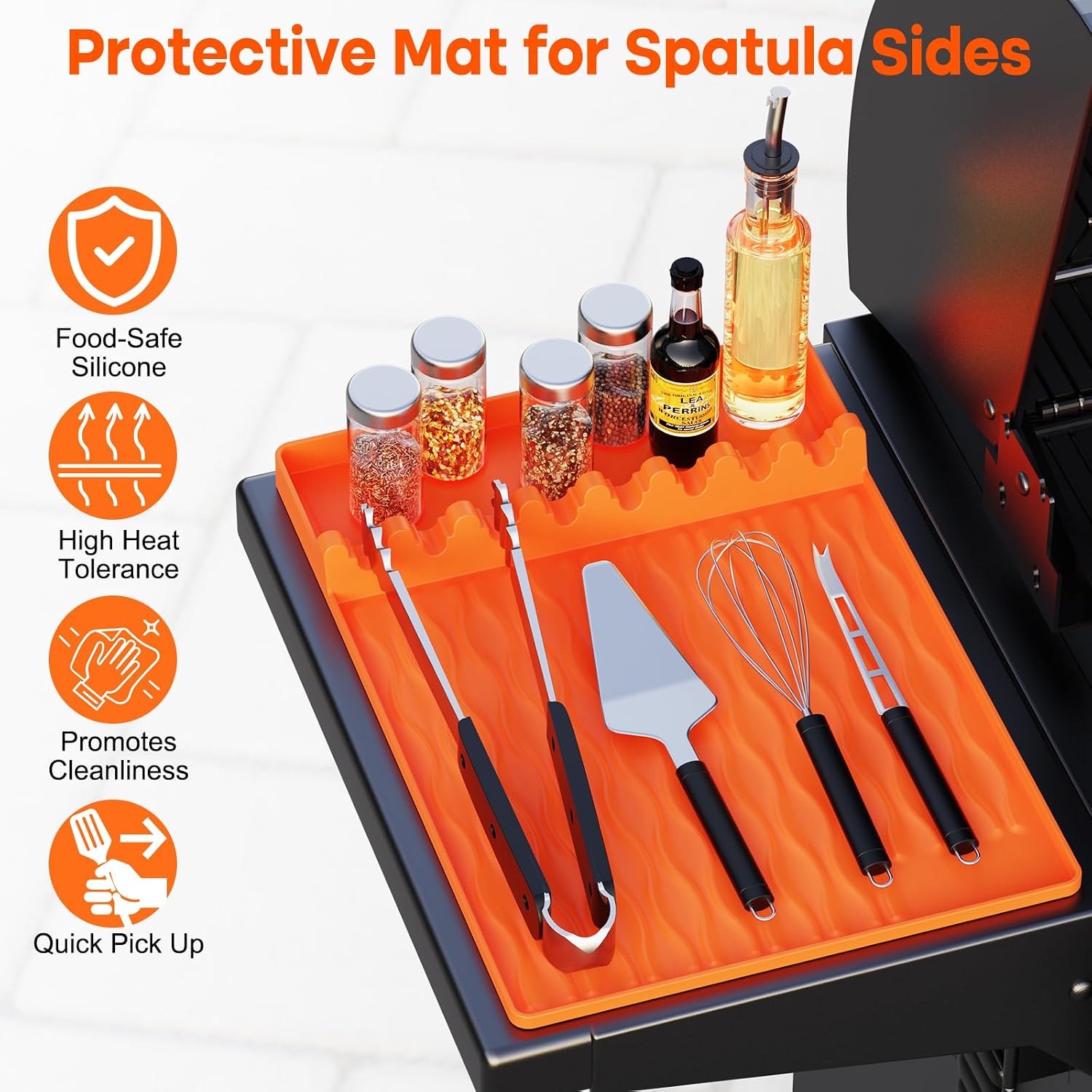 Silicone Grill Tool Mat for Bl - Heat Resistant Mat avaliação e preço