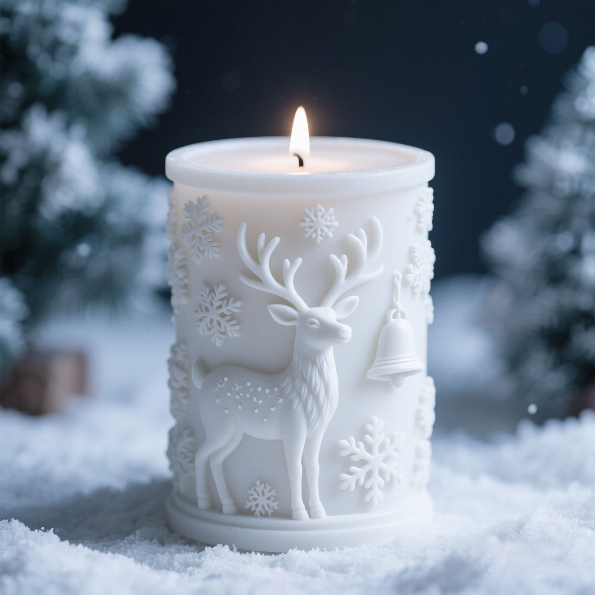 3D Relief Cylinder Christmas S - Candle Supplies Shop avaliação e preço