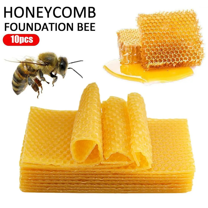 10Pcs Natural Beeswax Sheets H - Candle Supplies Beeswax avaliação e preço