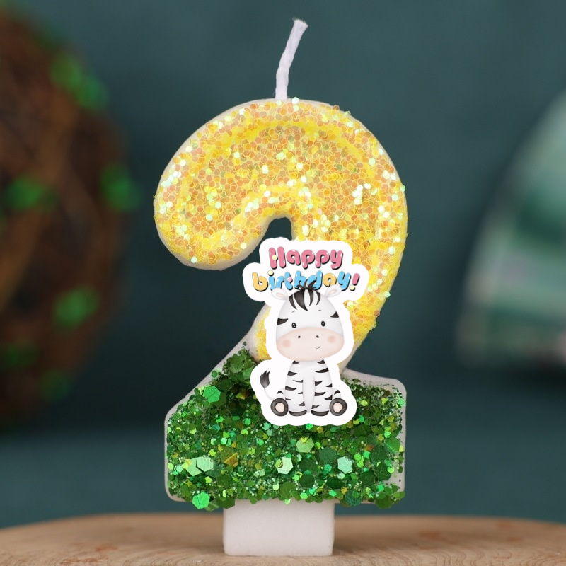 Forest Animal zebra Digital Ca - Zebra Candle Supplies avaliação e preço