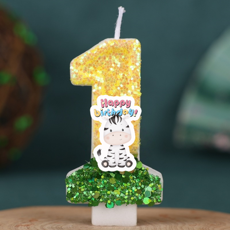 Forest Animal zebra Digital Ca - Zebra Candle Supplies avaliação e preço