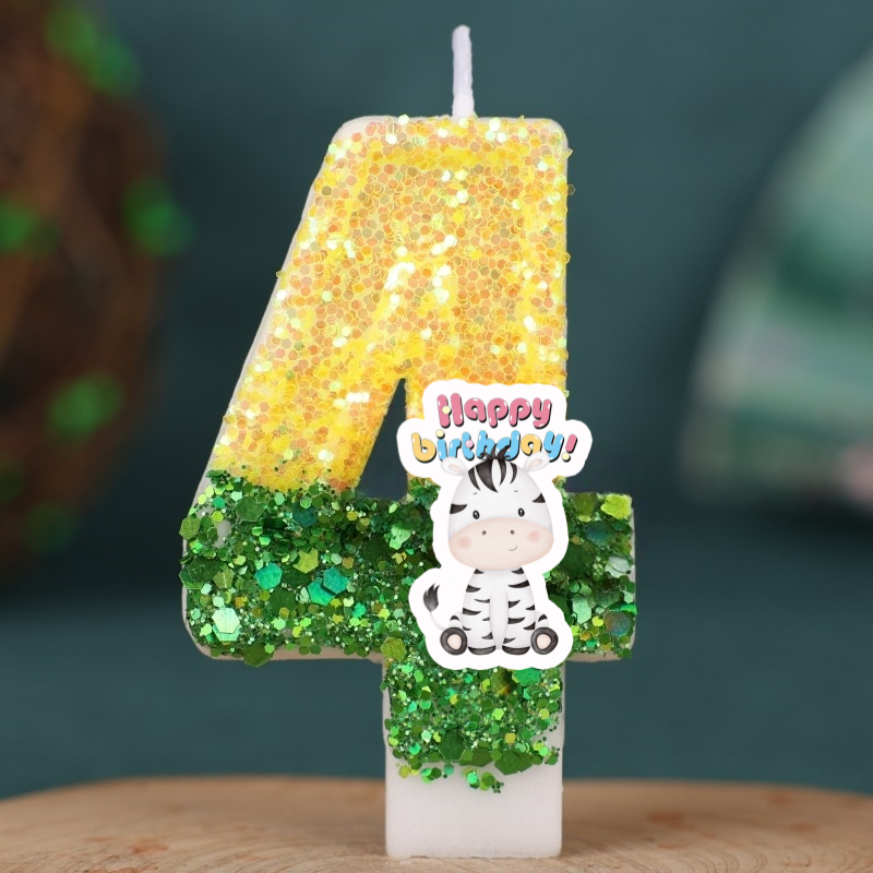 Forest Animal zebra Digital Ca - Zebra Candle Supplies avaliação e preço