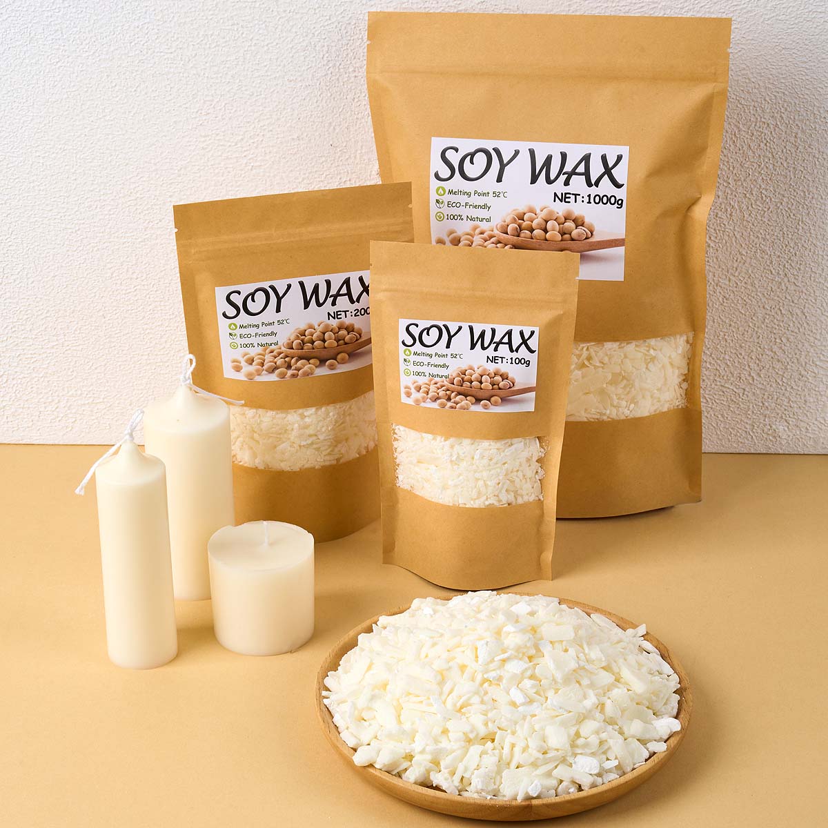 1 Pounds Pure White Soy Wax Fo - Candle Making Supplies Kit avaliação e preço