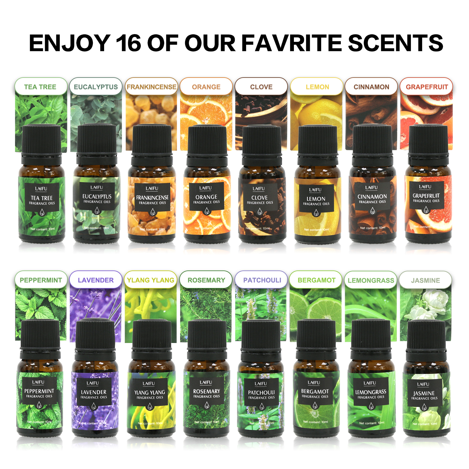 16x10ml Essential Oils Set for - Candle Making Supplies Kit avaliação e preço