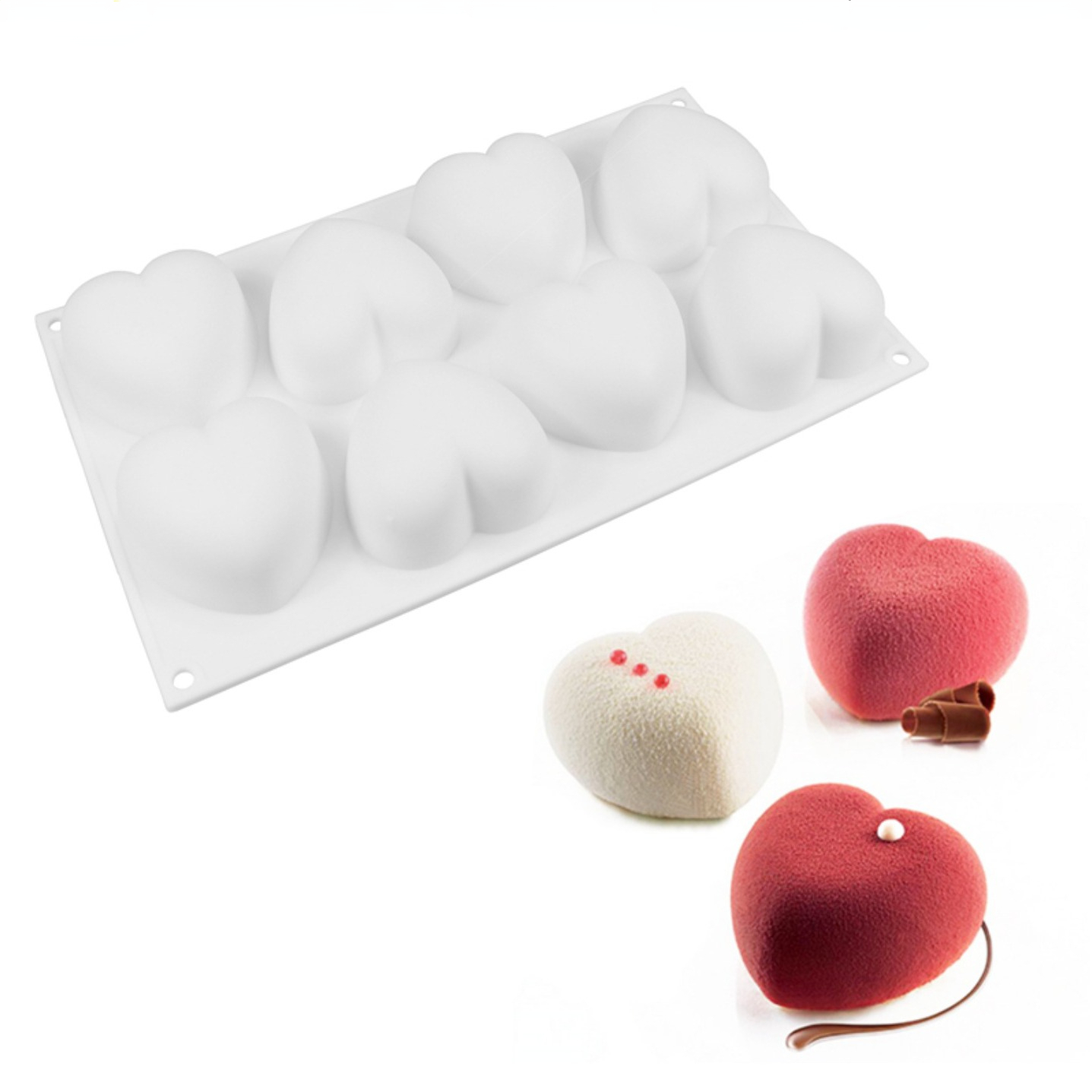 Love Heart Silicone Soap Mold  - Candle Making Supplies Kit avaliação e preço