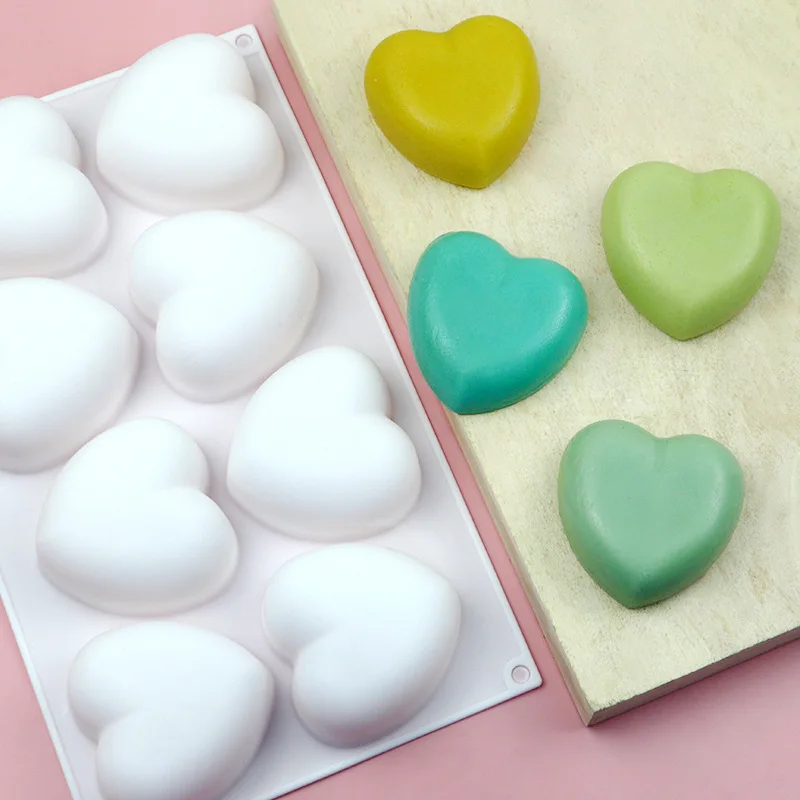 Love Heart Silicone Soap Mold  - Candle Making Supplies Kit avaliação e preço