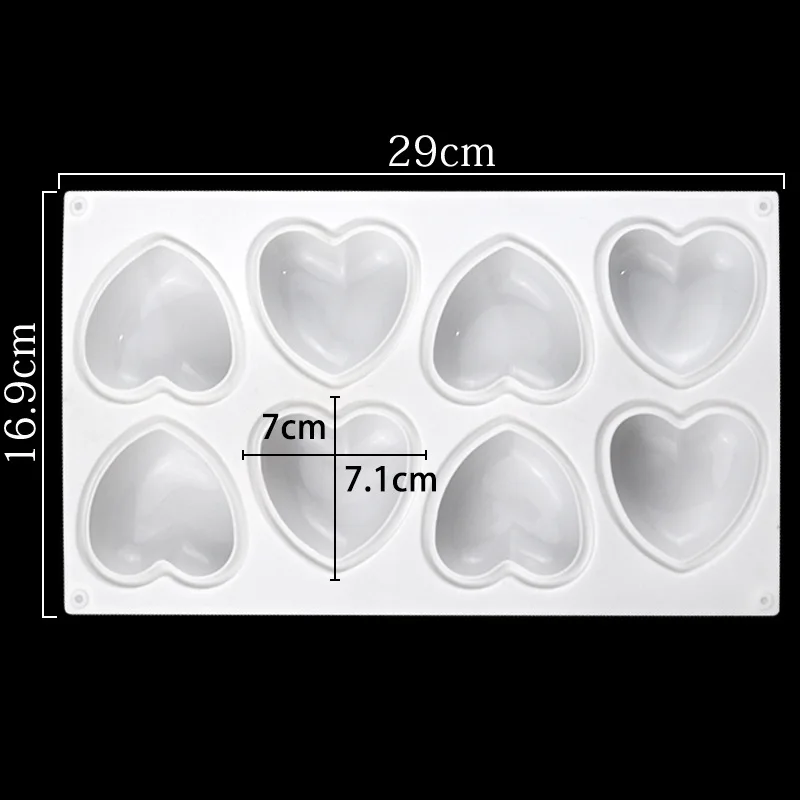 Love Heart Silicone Soap Mold  - Candle Making Supplies Kit avaliação e preço