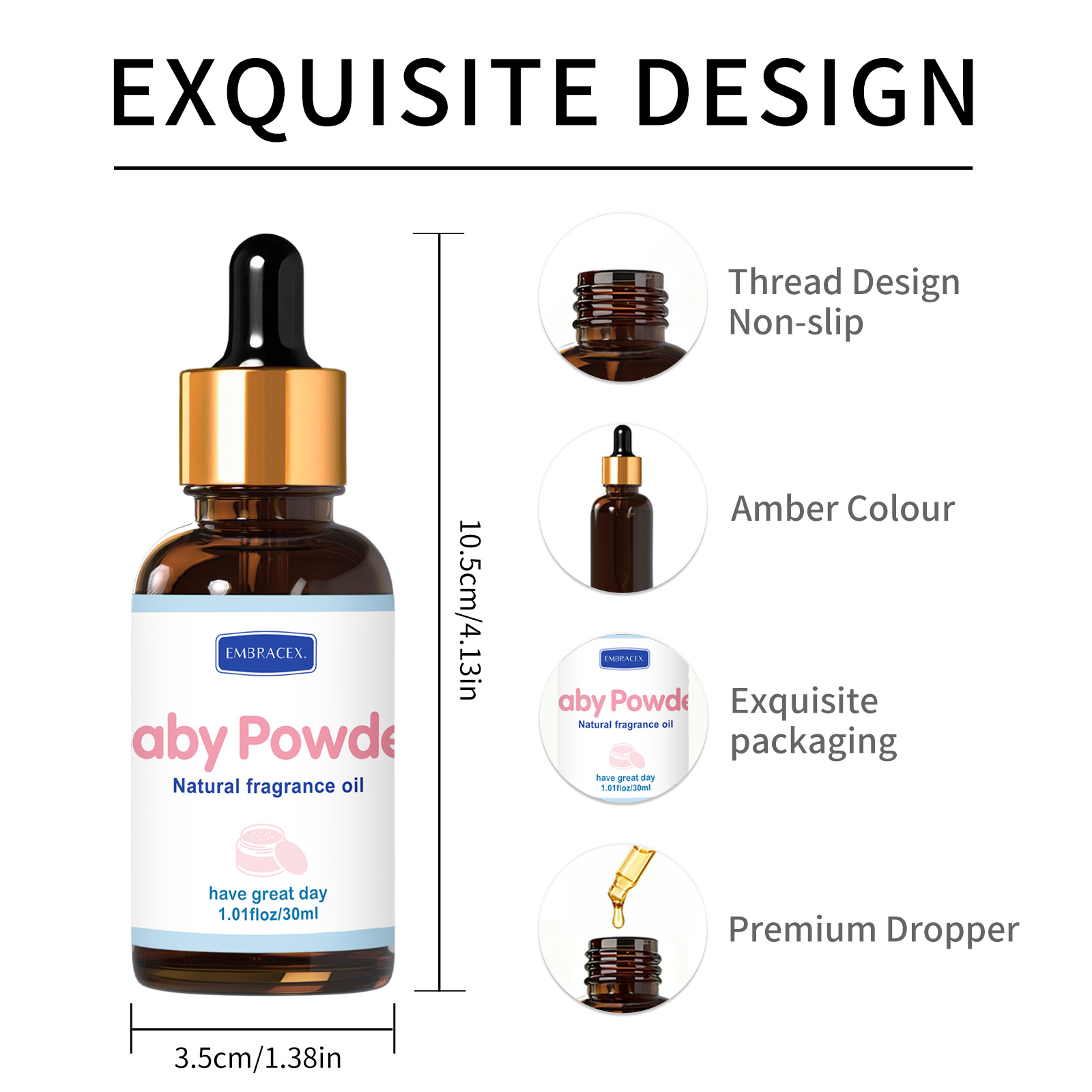 30ml Baby Powder Essential Oil - Candle Fragrance Supplies avaliação e preço