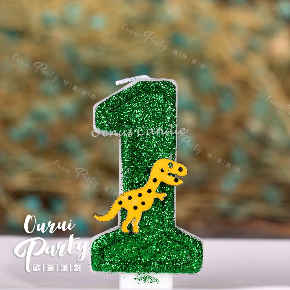 Dinosaur Birthday Candles Numb - Candle Supplies Beeswax avaliação e preço