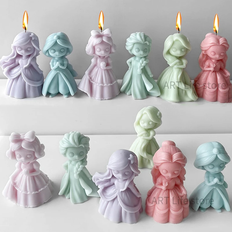 6 Princess Doll Silicone Candl - Candle Supplies Shop avaliação e preço