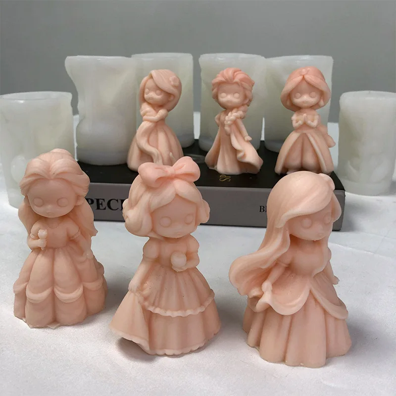 6 Princess Doll Silicone Candl - Candle Supplies Shop avaliação e preço