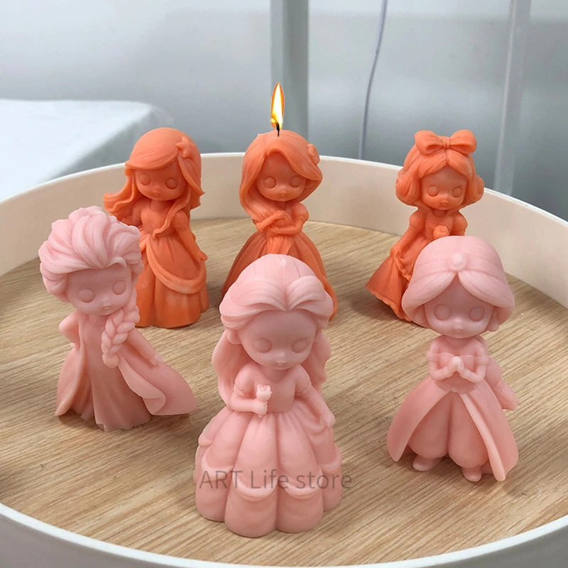 6 Princess Doll Silicone Candl - Candle Supplies Shop avaliação e preço