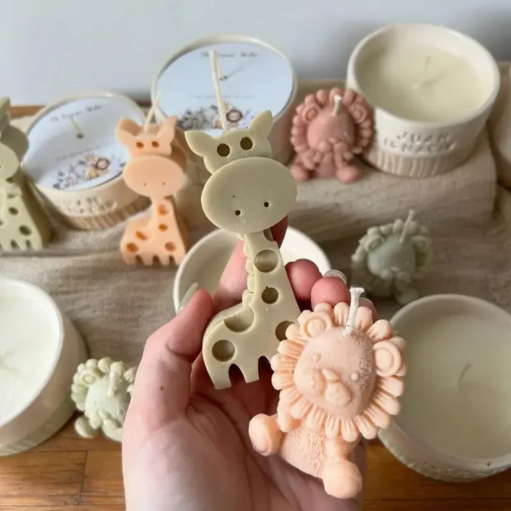 Lion and Giraffe Silicone Mold - Candle Fragrance Supplies avaliação e preço