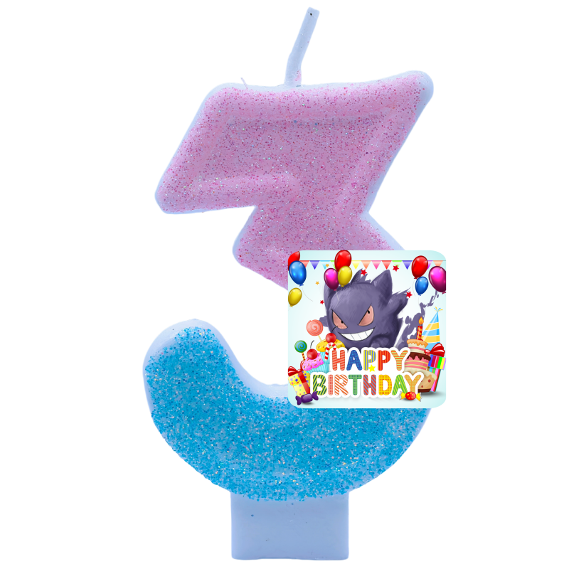 Pokemon Gengar Candles Themed  - Zebra Candle Supplies avaliação e preço