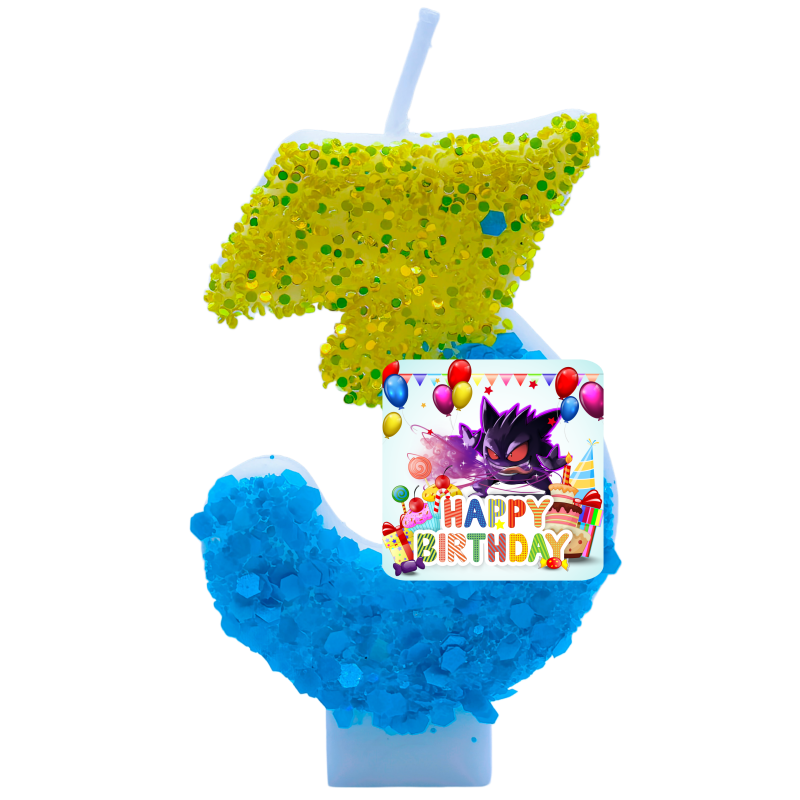 Pokemon Gengar Candles Themed  - Zebra Candle Supplies avaliação e preço