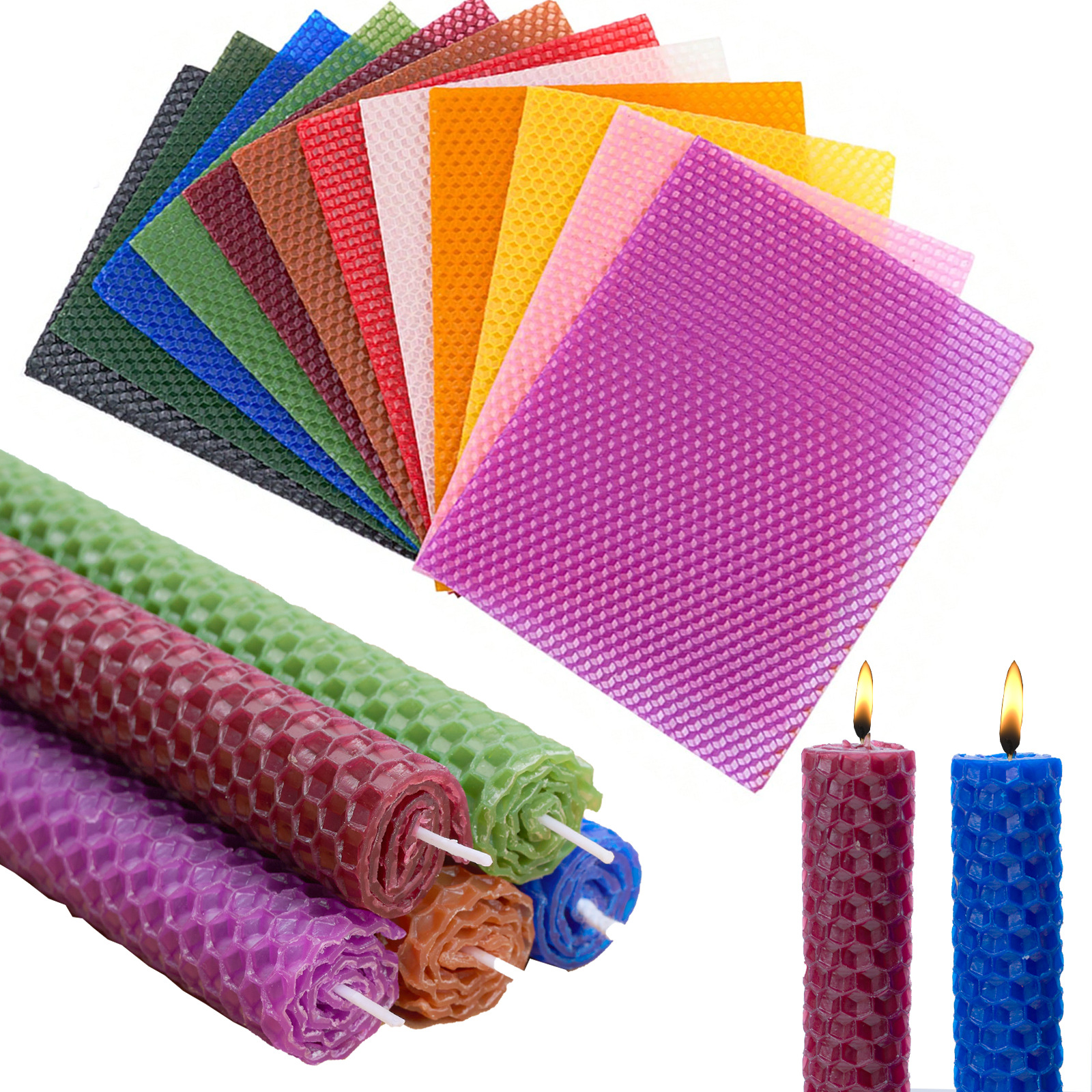 6 Pcs /15*20cm Beeswax Candle  - Candle Supplies Beeswax avaliação e preço
